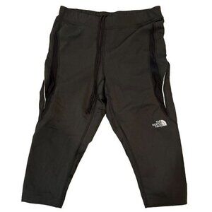 The North Face Womens Capri Leggings Black Athletic Workout M M Vaporweave |J1